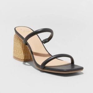 "A New Day" Women's Miley Pumps w/ Natural Weave Block Heels
